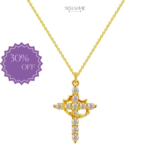Crown Cross Necklace